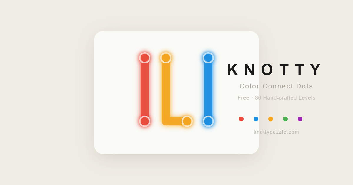 Color Connect Dots — Free Minimalist Puzzle Game | Knotty